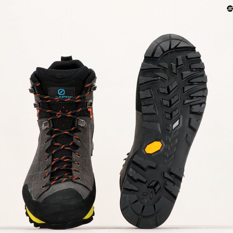 Scarponi da trekking da uomo SCARPA Zodiac Plus GTX squalo/arancio 19