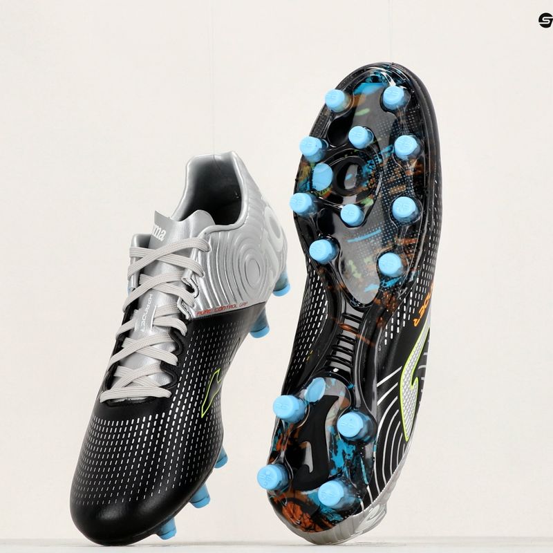 Scarpe da calcio Joma da uomo Xpander FG nero/argento 14