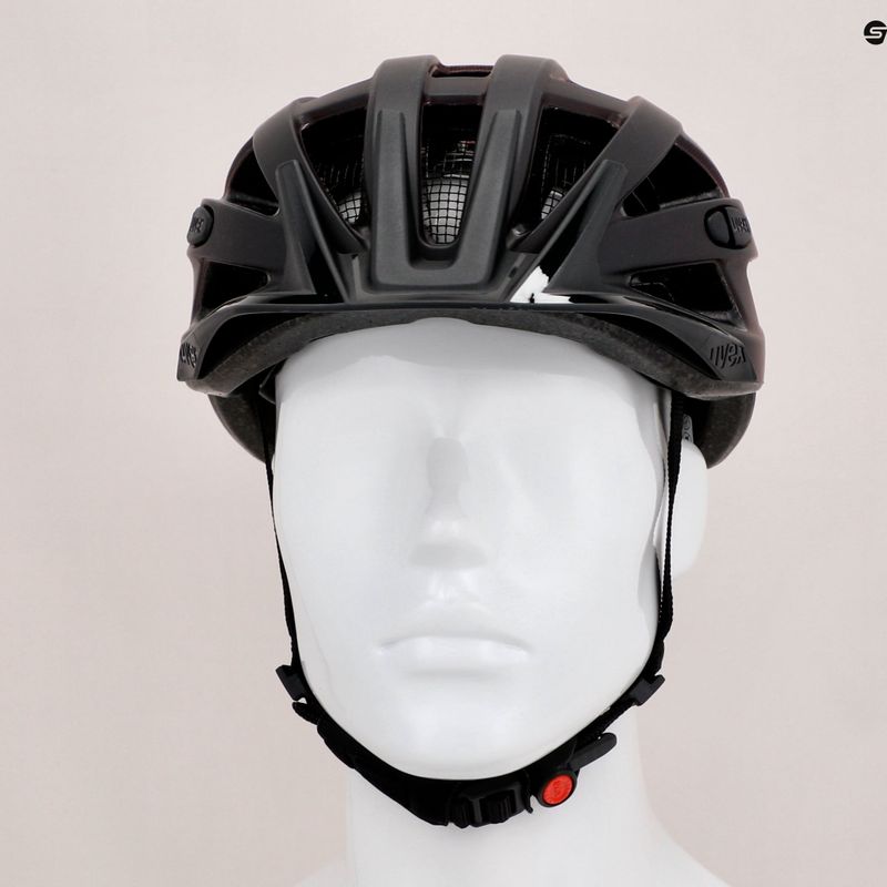 UVEX Urban I-vo CC MIPS casco da bici nero/rosso 13
