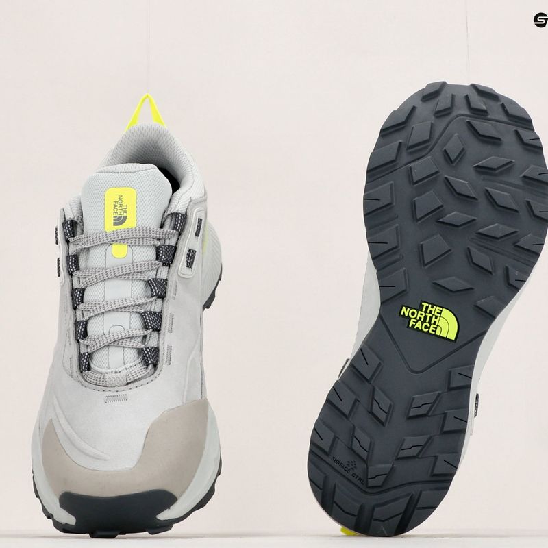 Scarponi da trekking da donna The North Face Cragstone Leather WP grigio stagno/giallo lucido 12