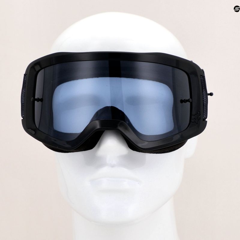 Fox Racing Main Statk+ nero/rosso/fumo occhiali da ciclismo 12