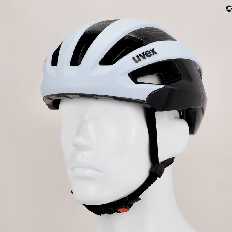 Casco da bici UVEX Rise CC cloud/nero 13