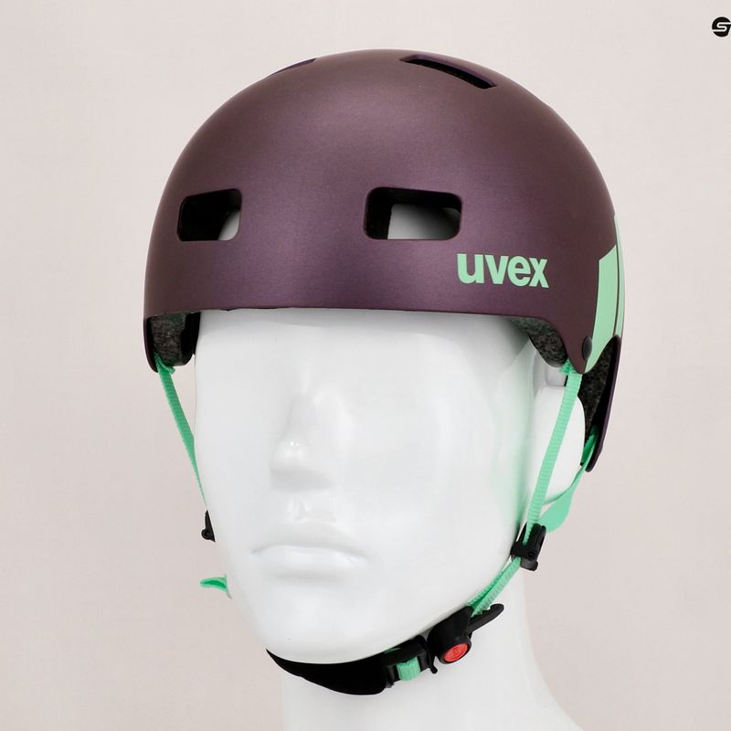 Casco da bici per bambini UVEX Kid 3 CC prugna/menta 13
