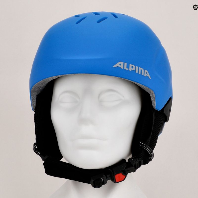 Casco da sci Alpina per bambini Pizi blu opaco 11