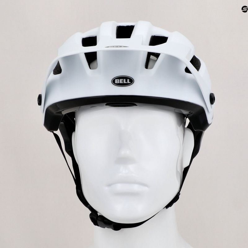 Casco da bici Bell 4Forty bianco lucido opaco nero 10