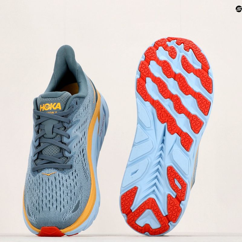 Scarpe da corsa da uomo HOKA Clifton 8 blu goblin/montagna primavera 12