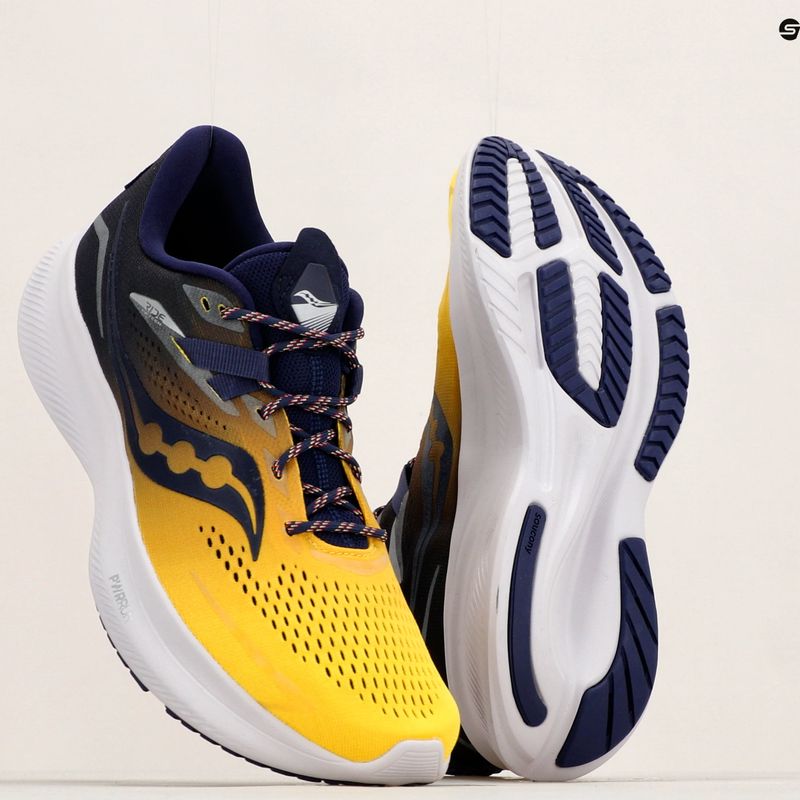 Scarpe da corsa Saucony Ride 15 night lite da uomo 15