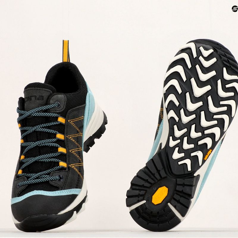 Stivali da trekking da donna Alpina Glacia blu opale/nero 12