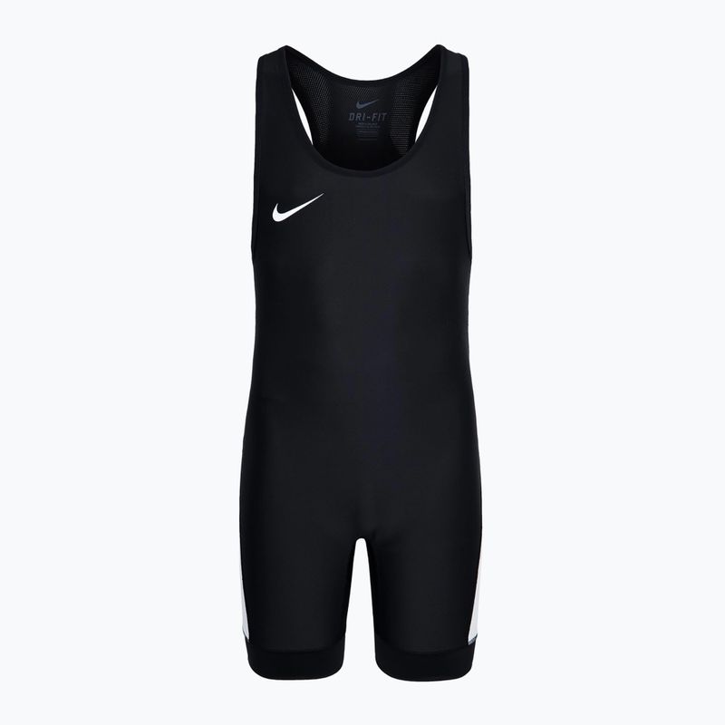 Tuta da uomo Nike Grappler Elite Singlet nero/bianco