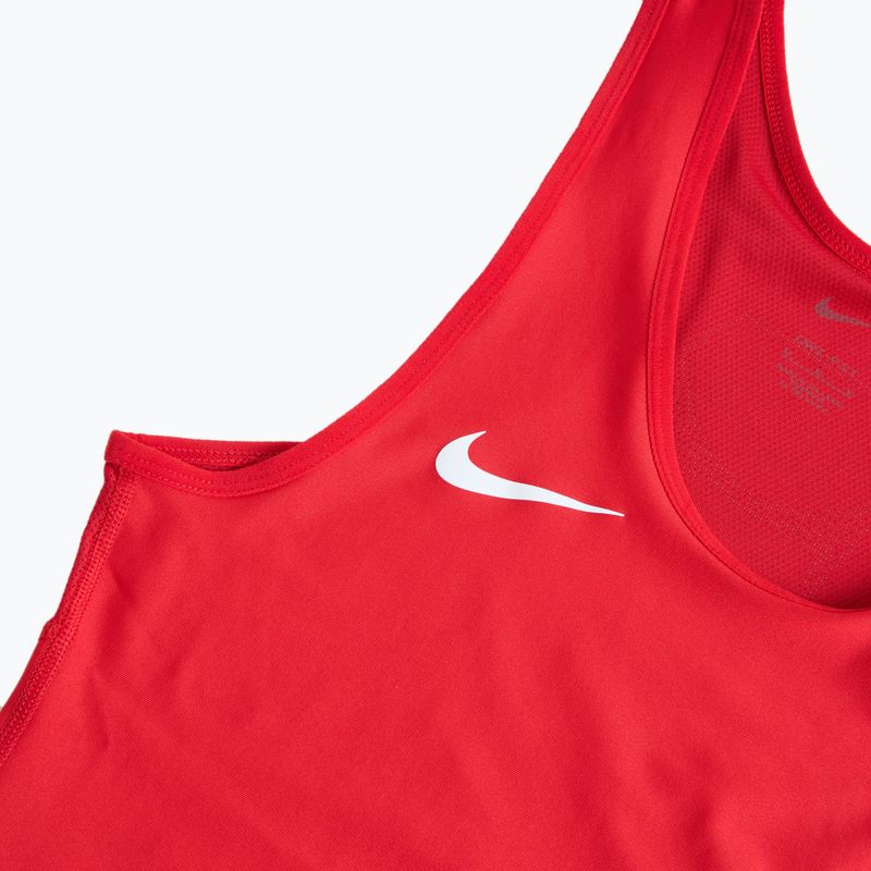 Tuta Nike Grappler Elite Singlet bianca e scarlatta da uomo 3