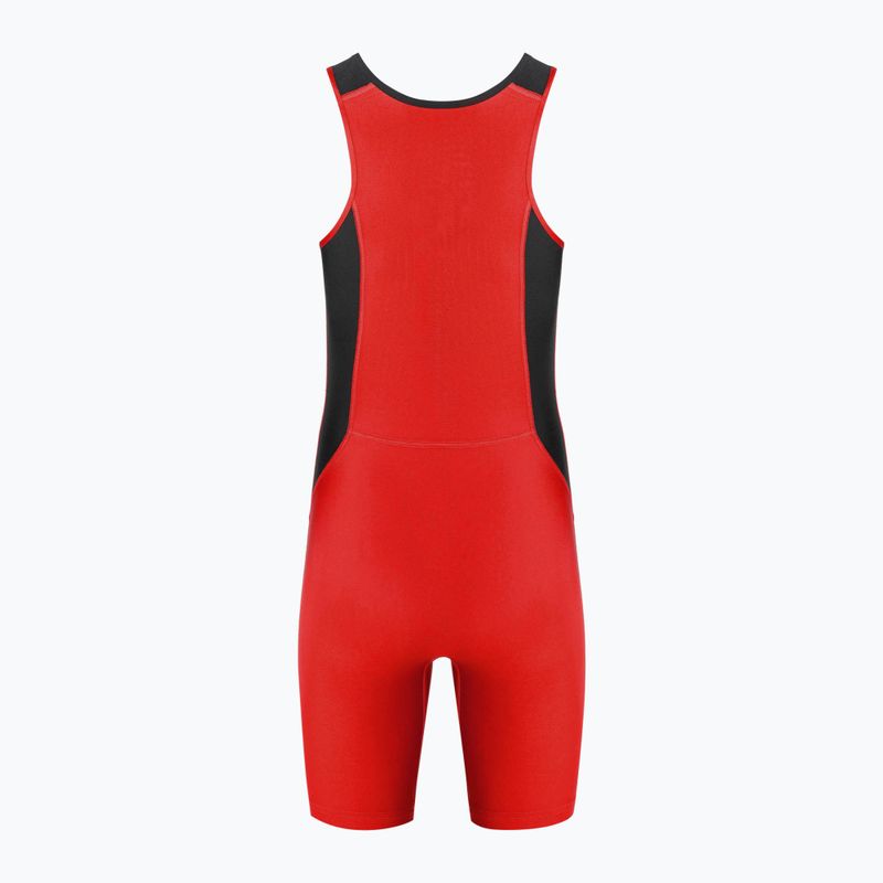 Tuta Nike Weightlifting Singlet scarlatto/nero da uomo 2