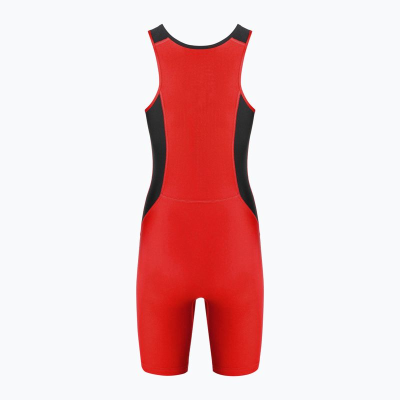 Body da lotta da donna Nike Weightlifting Singlet scarlet/black 2