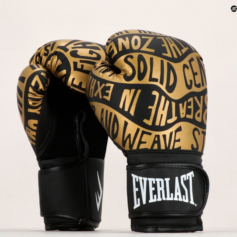 Guantoni da boxe Everlast Spark nero/oro EV2150 BLK/GLD 9