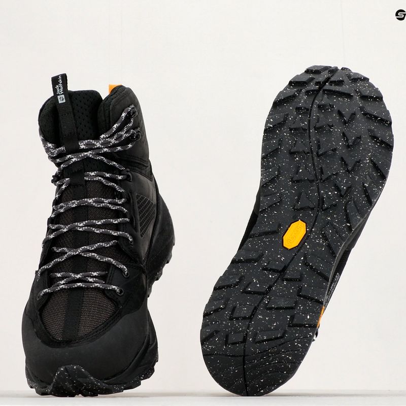Jack Wolfskin stivali da trekking da uomo Terraquest Texapore Mid nero 12