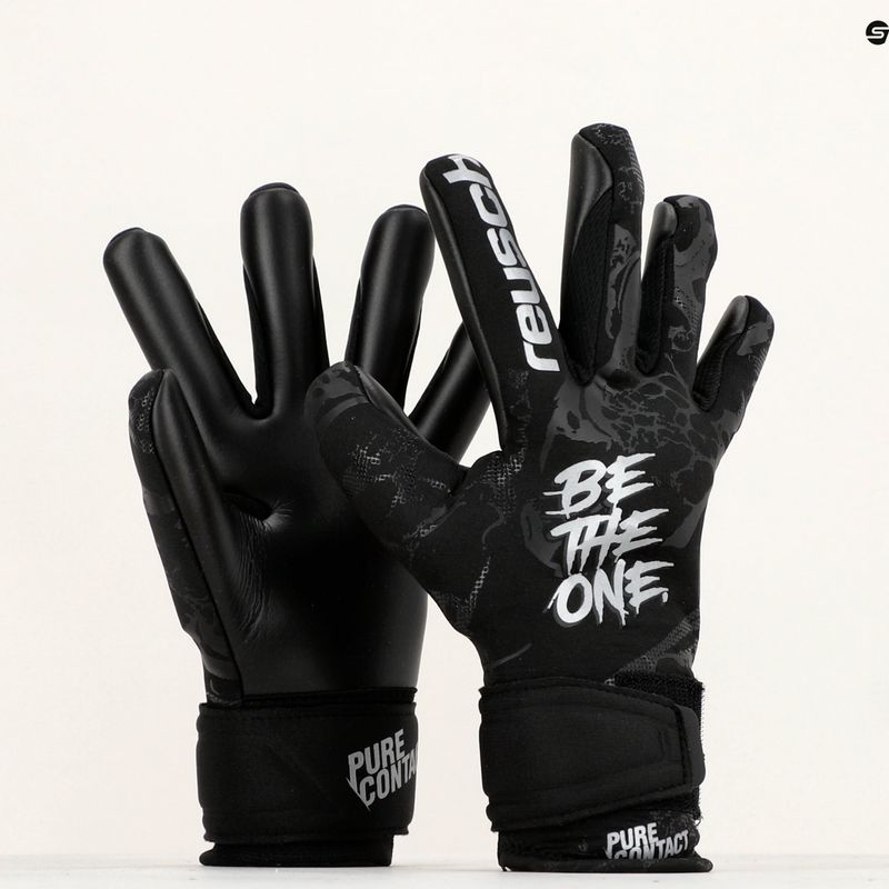 Guanti da portiere per bambini Reusch Pure Contact Infinity neri 10