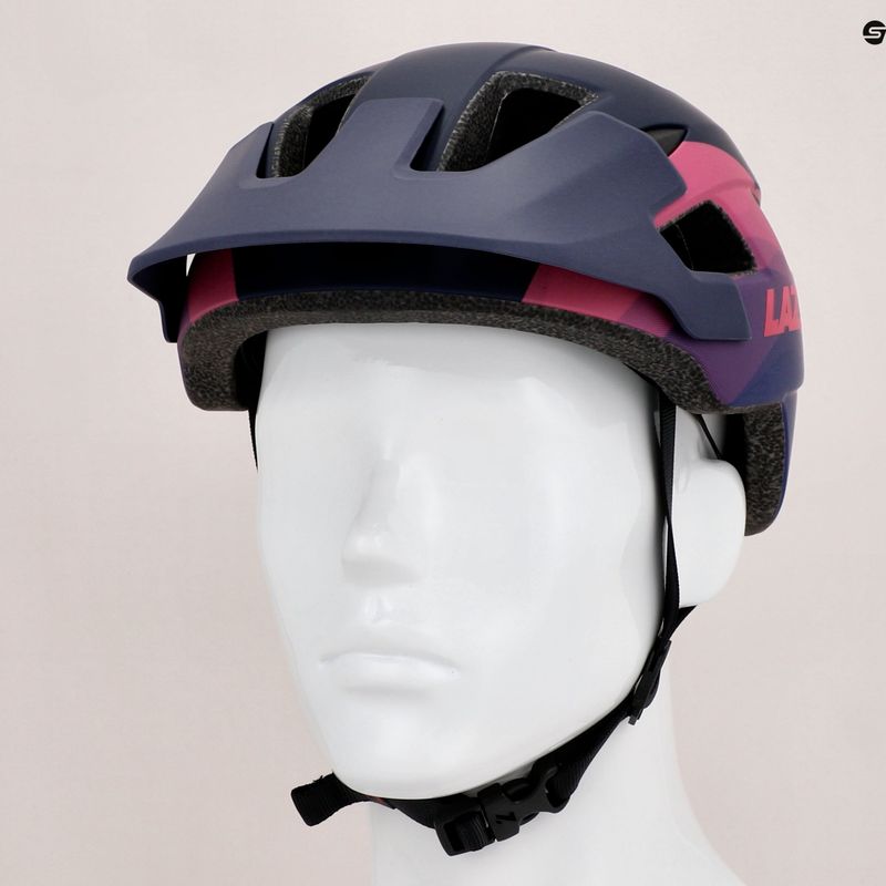 Casco da bici Lazer Chiru blu/rosa opaco 9