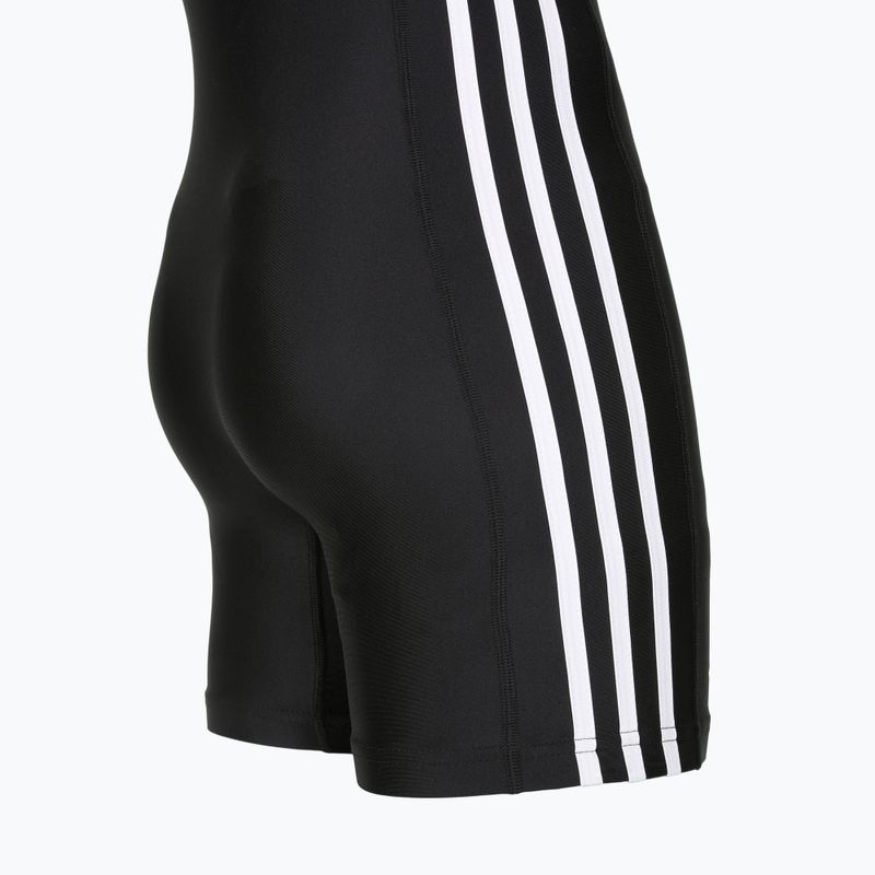 Tuta da uomo adidas 3 Stripe Singlet black/white 4
