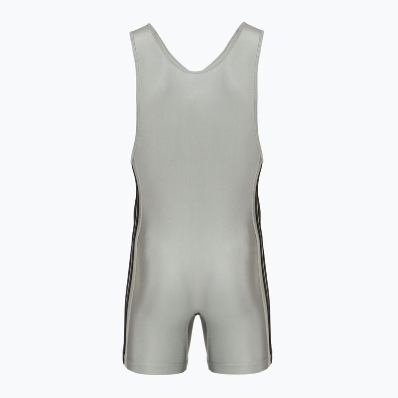 Canotta uomo adidas 3 Stripe Singlet grey/black 2