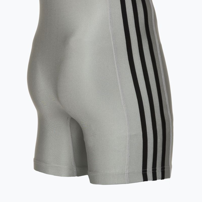 Canotta uomo adidas 3 Stripe Singlet grey/black 4