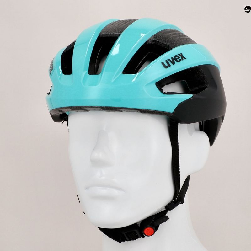 Casco da bici UVEX Rise CC aqua nero 9