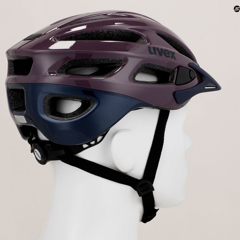 Casco da bicicletta da donna UVEX True plum deep space 9