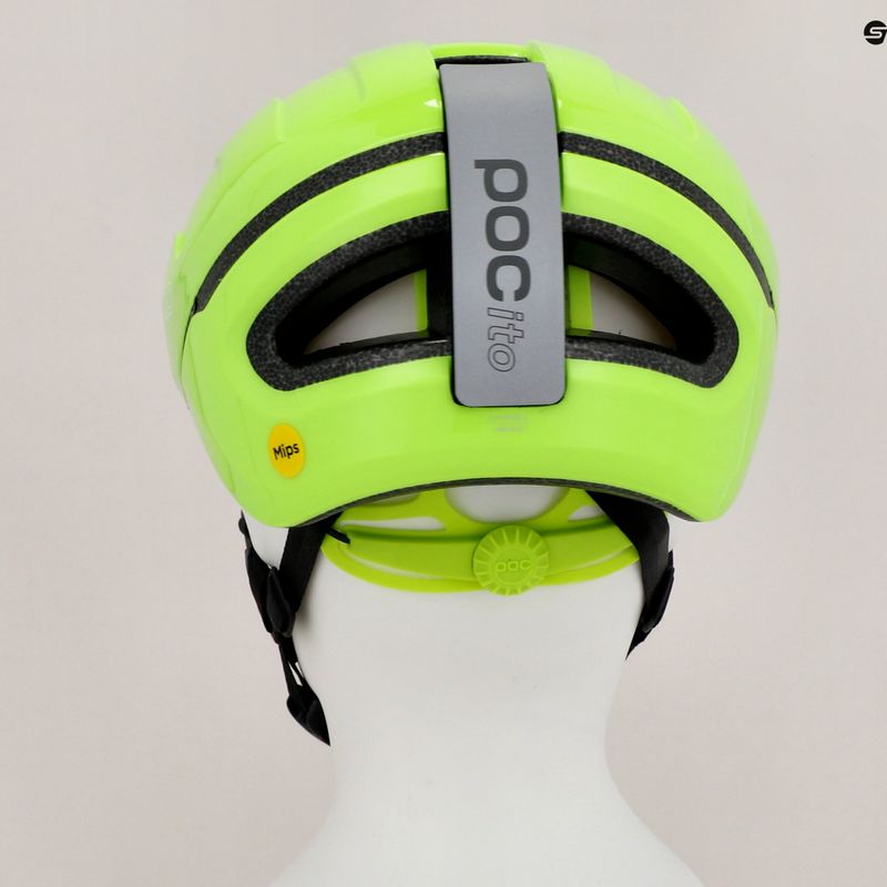 Casco da bici per bambini POC POCito Omne MIPS giallo fluorescente/verde 9