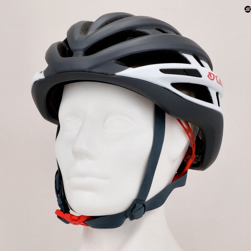 Casco da bicicletta Giro Agilis portaro opaco grigio/bianco 10