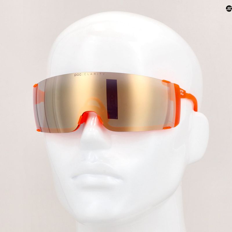 Occhiali da sole POC Propel arancione fluorescente traslucido/oro da strada 12