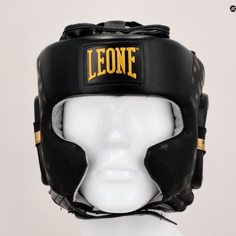 Casco da boxe LEONE 1947 Copricapo Dna nero 16