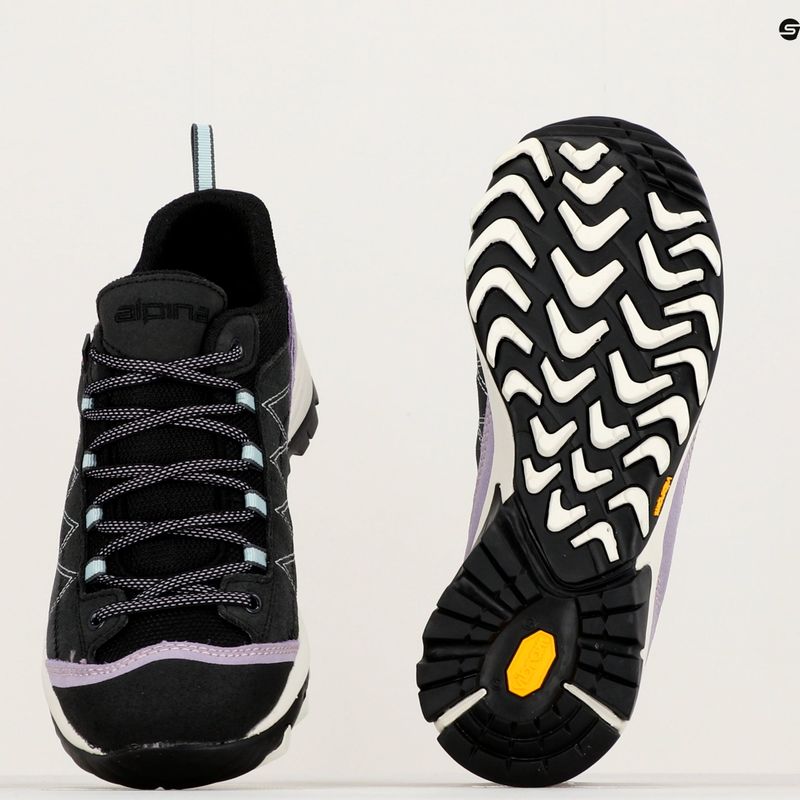Stivali da trekking da donna Alpina Glacia lavander/nero 16