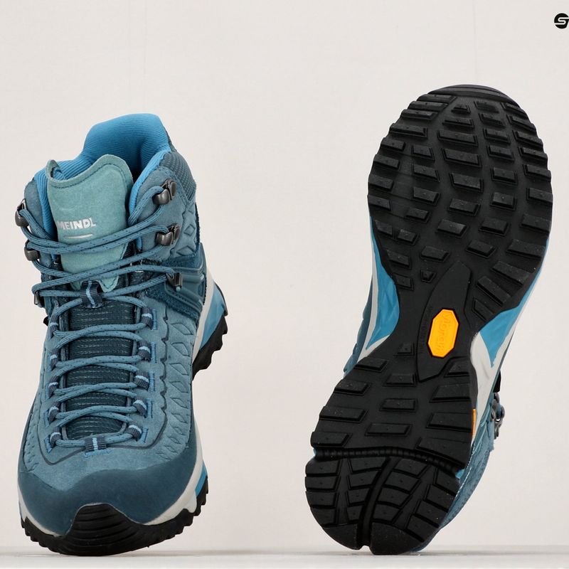 Stivali da trekking da donna Meindl Top Trail Lady Mid GTX turchese 15
