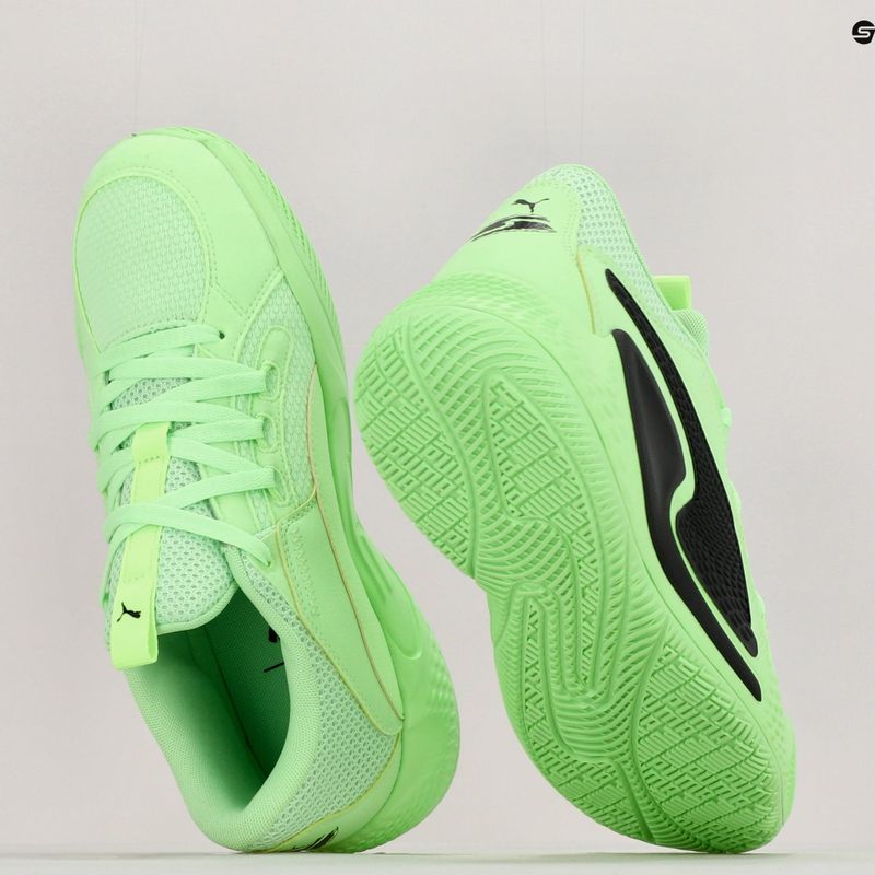 PUMA Court Rider Chaos scarpe da basket uomo fizzy lime/puma nero 15