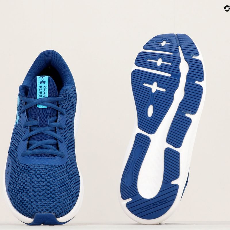 Under Armour Charged Pursuit 3 scarpe da corsa uomo blu mirage/blu mirage/blu surf 16