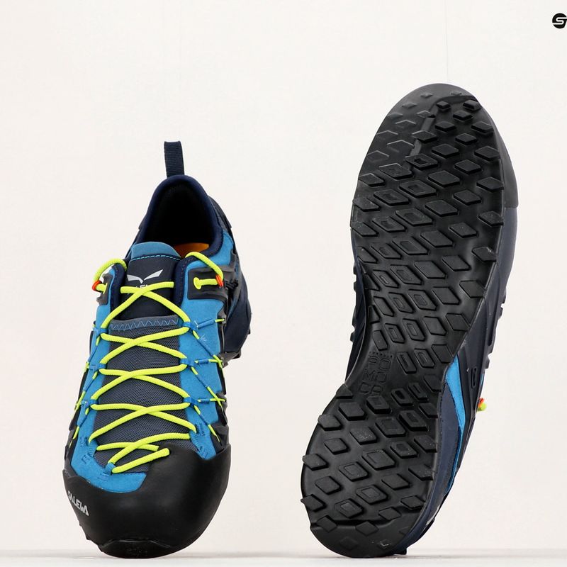 Scarpa da avvicinamento Salewa Wildfire Edge premium navy/giallo fluo da uomo 11