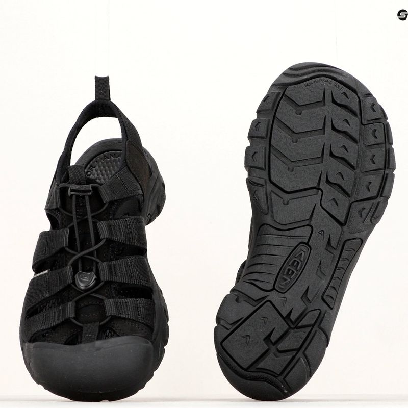 KEEN Newport H2 triplo nero sandali da uomo 11