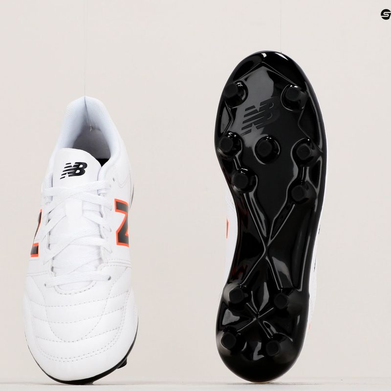 Scarpe da calcio per bambini New Balance 442 v2 Academy JNR FG bianco 17