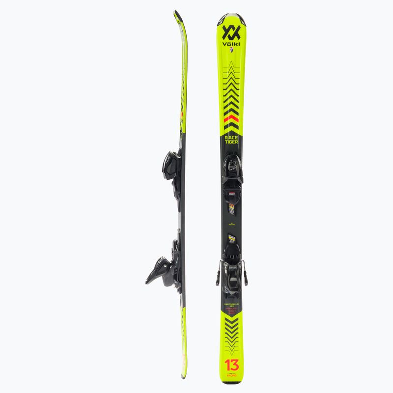 Sci da discesa per bambini Völkl RACETIGER Junior + Attacchi 4.5 VMotion Jr. giallo/nero 2
