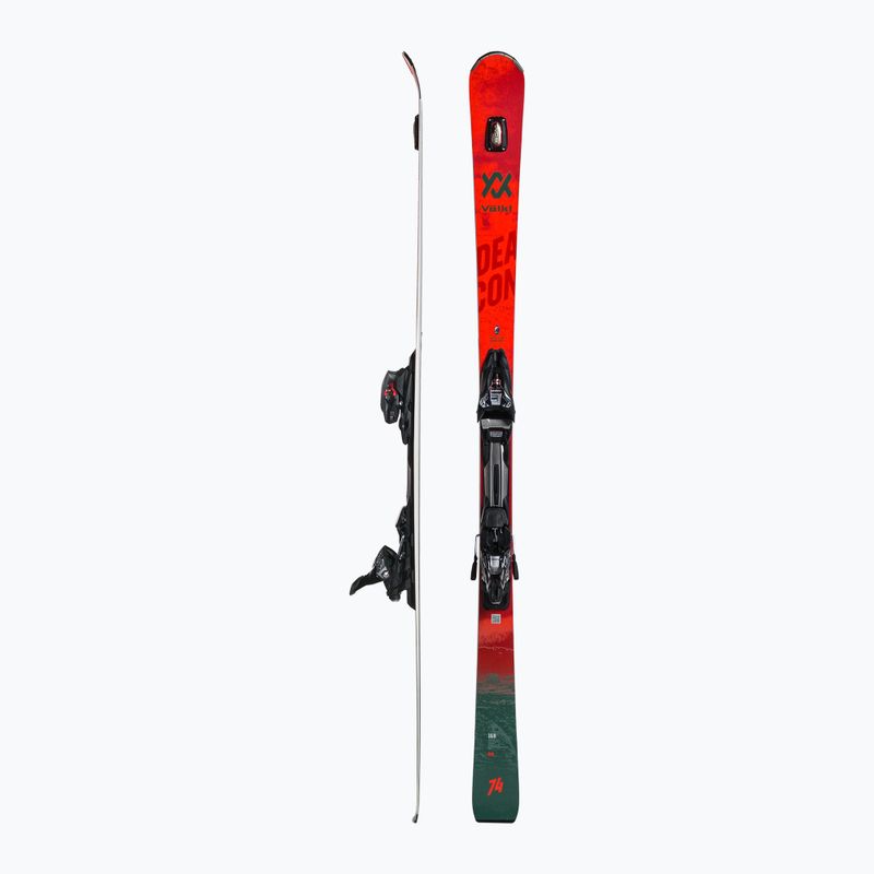Sci da discesa Völkl Deacon 74 + attacchi rMotion2 12 GW rosso/grigio 2