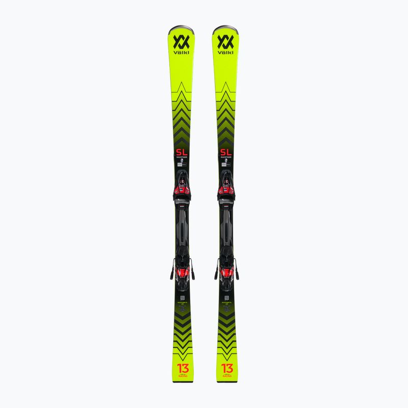 Sci da discesa Völkl Racetiger SL + attacchi RMotion 3 12 GW giallo/nero