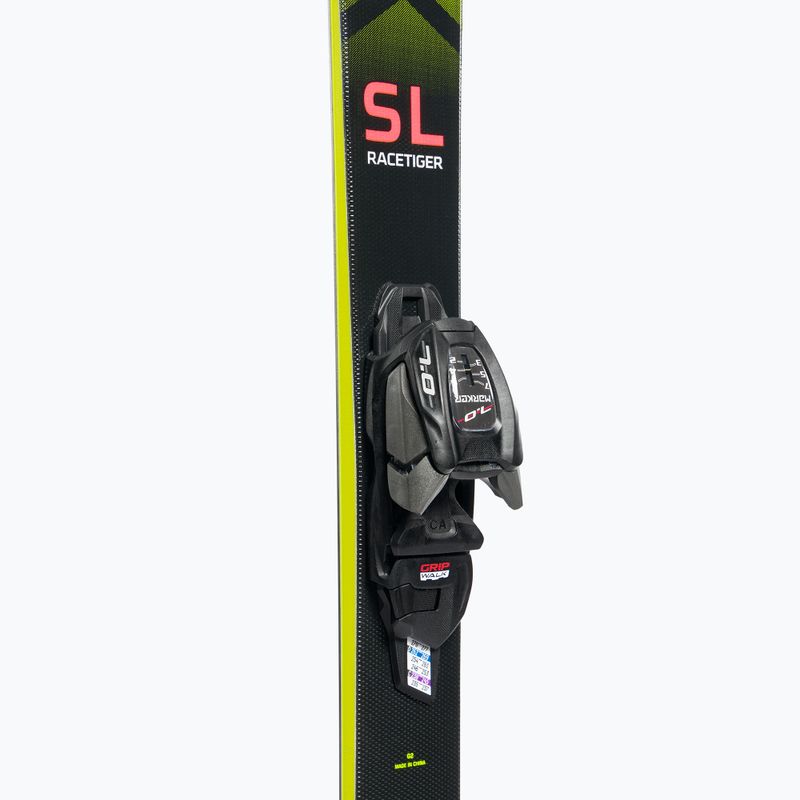 Sci da discesa per bambini Völkl Racetiger JR Pro + Attacchi 7.0 VMotion JR giallo/nero 6