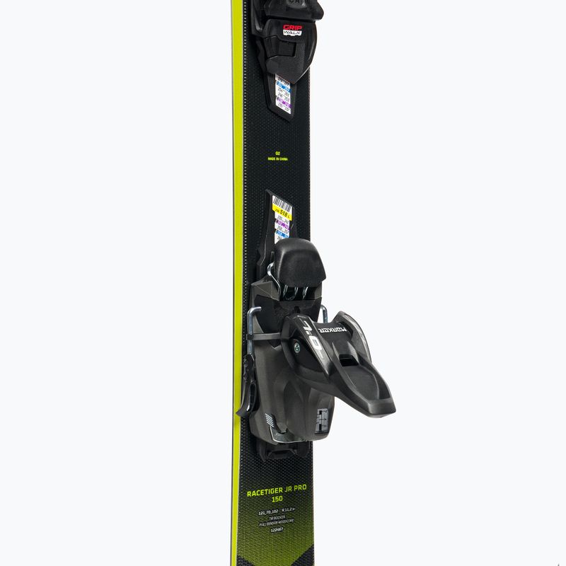 Sci da discesa per bambini Völkl Racetiger JR Pro + Attacchi 7.0 VMotion JR giallo/nero 7