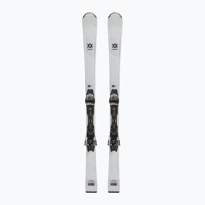 Sci da discesa da donna Völkl Flair 76 Elite + attacchi vMotion 10 GW bianco/bordeaux