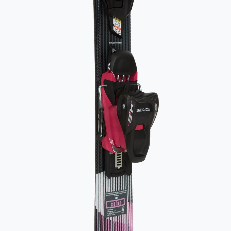 Sci da discesa per bambini Völkl Shine Jr + attacchi 4.5 VMotion Jr Lady 100-120 cm black/pink 5