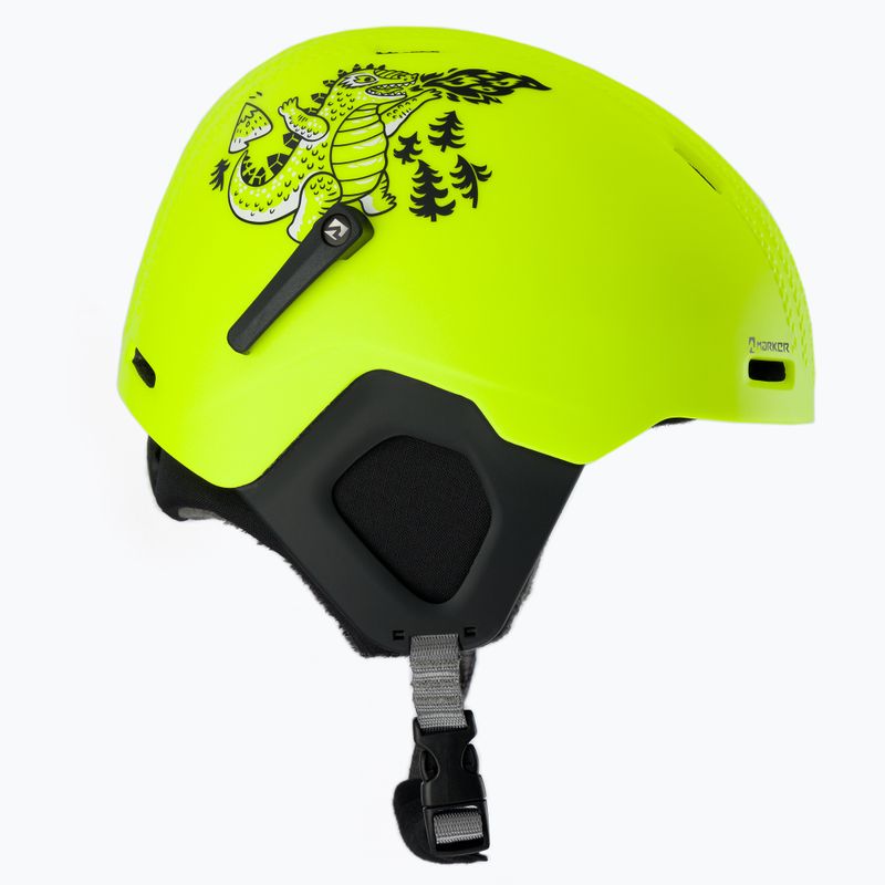 Casco da sci per bambini Marker Bino giallo con decalcomania acqua 4