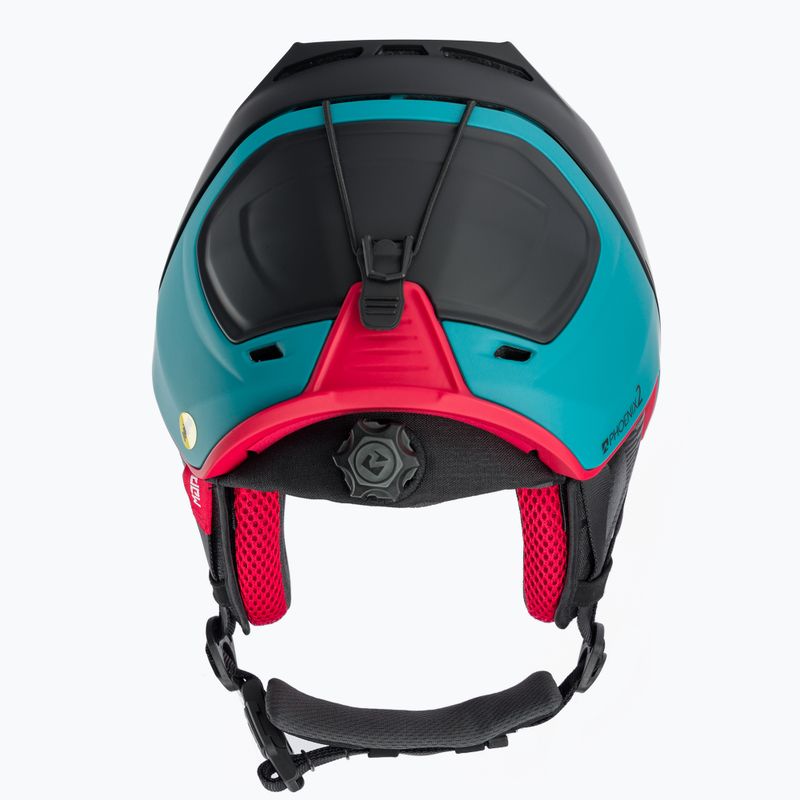 Casco da sci Marker Phoenix2 MIPS nero/blu metallizzato/rosso 3