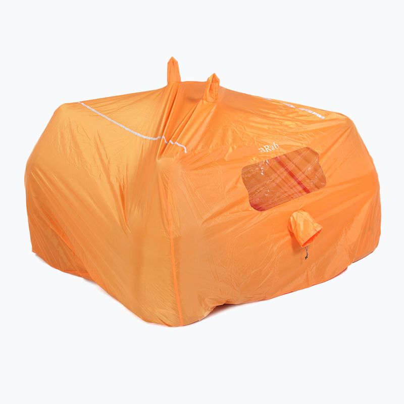 Tenda di emergenza arancione per sei persone Rab Group Shelter