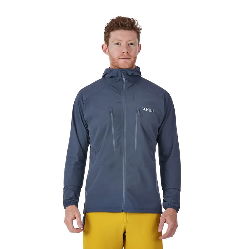 Giacca softshell da uomo Rab Borealis acciaio