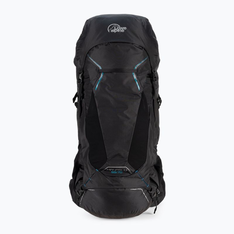 Zaino da trekking da uomo Lowe Alpine Manaslu 55:70 l nero