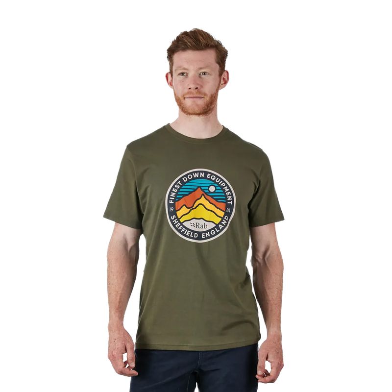 Camicia da trekking da uomo Rab Stance 3 Peaks army