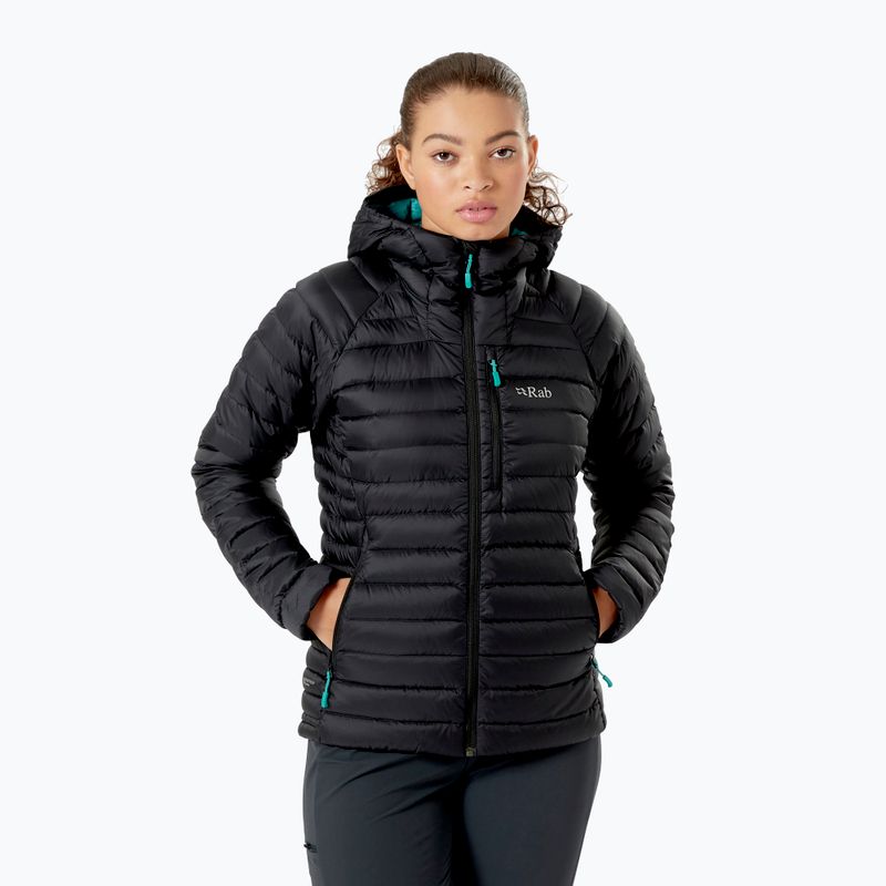Piumino donna Rab Microlight Alpine black
